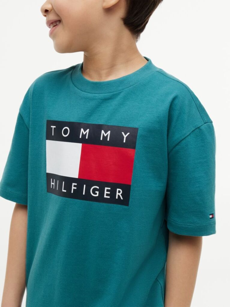 Blue Heritage Flag Print Jersey T-Shirt  Boys