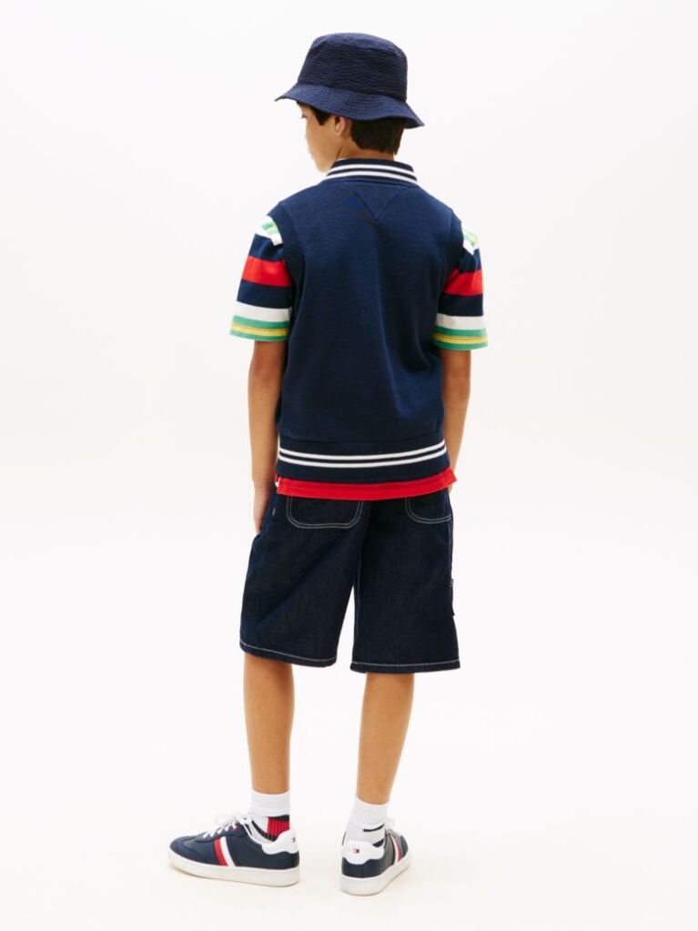 Blue Essential V-Neck Sweater Vest  Boys