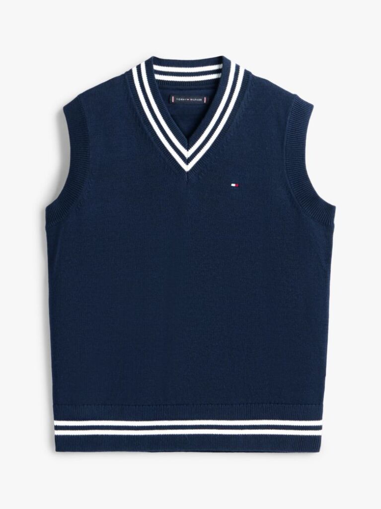 Blue Essential V-Neck Sweater Vest  Boys