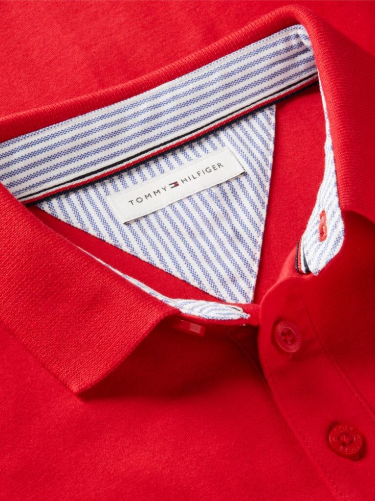 Red Regular Fit Graphic Embroidery Polo Shirt  Boys