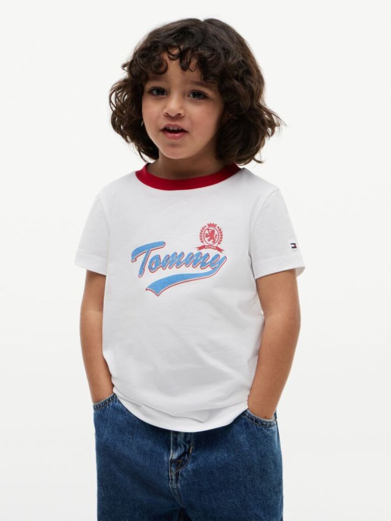 White Crest Logo Jersey T-Shirt  Boys