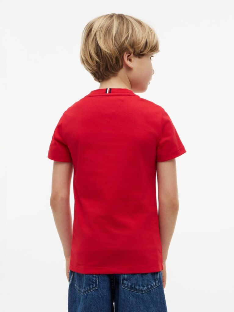 Red Outline Flag Logo Jersey T-Shirt  Boys