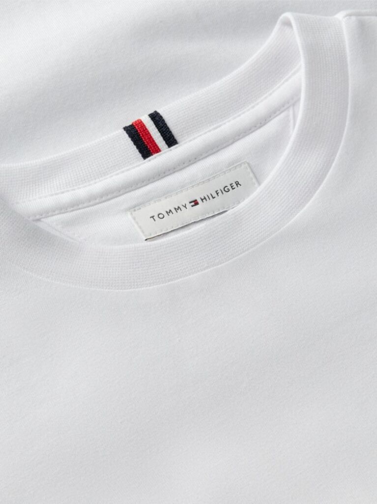 White Outline Flag Logo Jersey T-Shirt  Boys