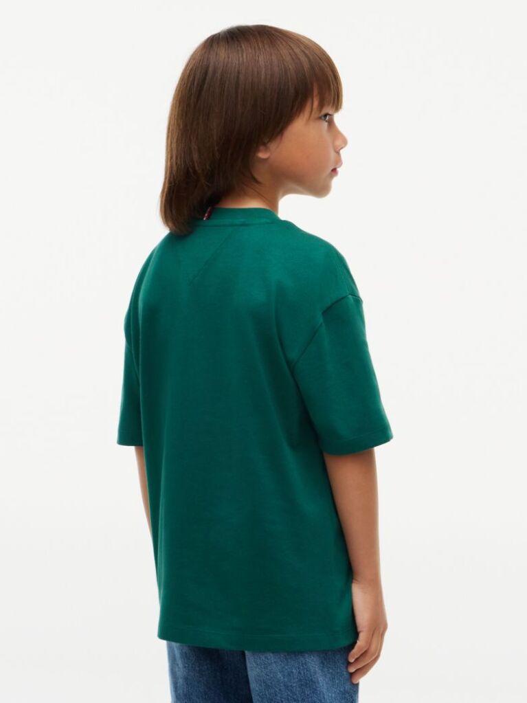 Green Logo Jersey Crew Neck T-Shirt  Boys