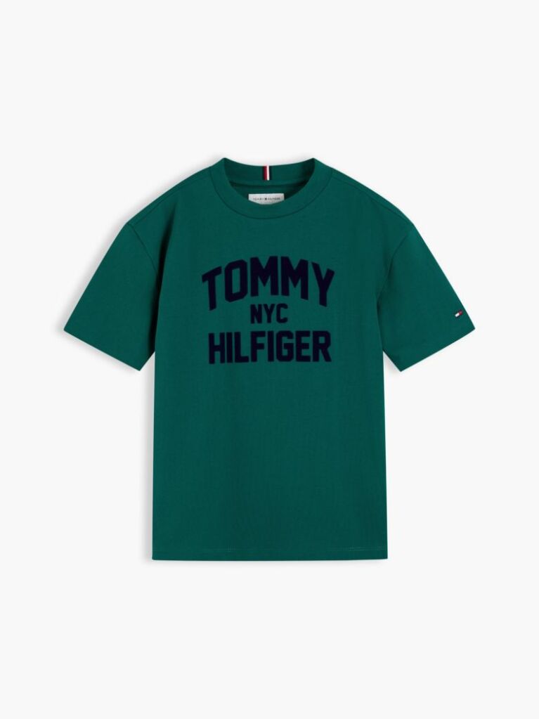 Green Logo Jersey Crew Neck T-Shirt  Boys