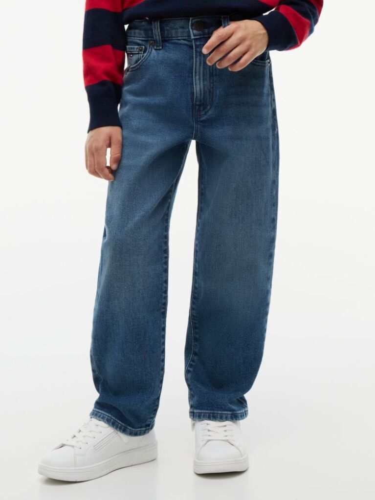 Blue Vintage Wash Relaxed Jeans  Boys