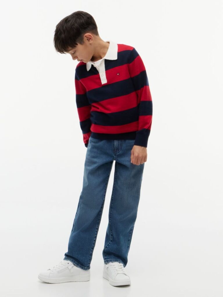 Blue Vintage Wash Relaxed Jeans  Boys