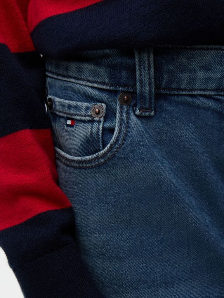 Blue Vintage Wash Relaxed Jeans  Boys
