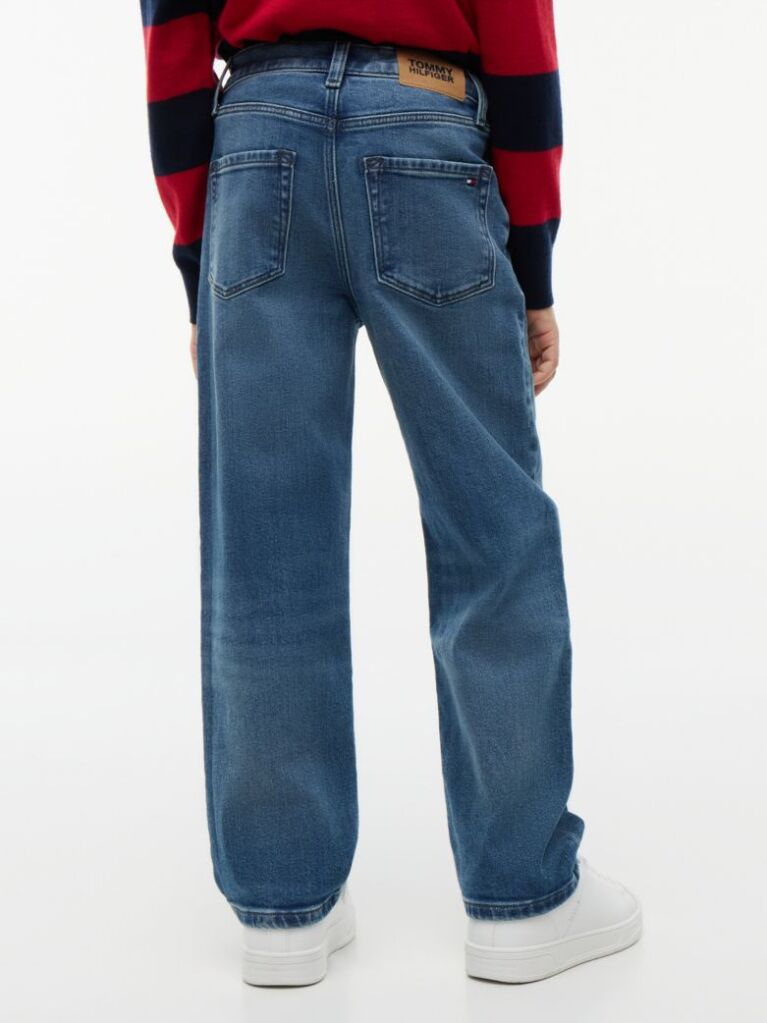 Blue Vintage Wash Relaxed Jeans  Boys