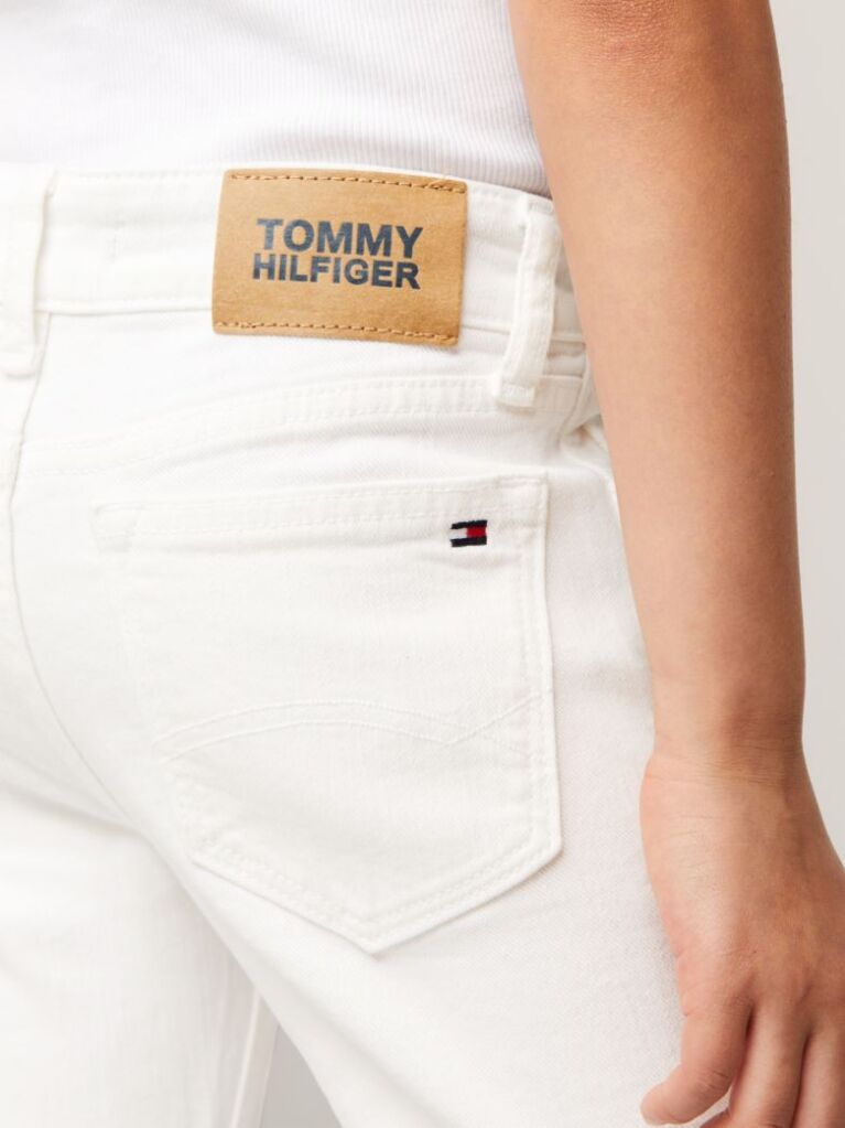 White Nora Mid Rise Skinny White Jeans  Girls