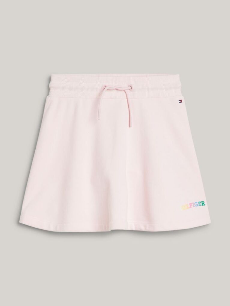 Pink Hilfiger Monotype Drawstring Waistband Skirt  Girls