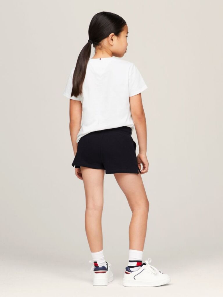 Blue Essential Slim Fit T-Shirt and Shorts Set  Girls