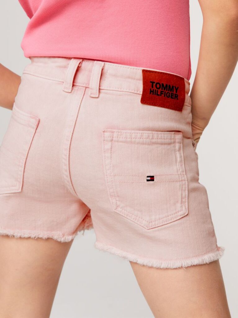 Pink Harper Garment Dyed Relaxed Shorts  Girls