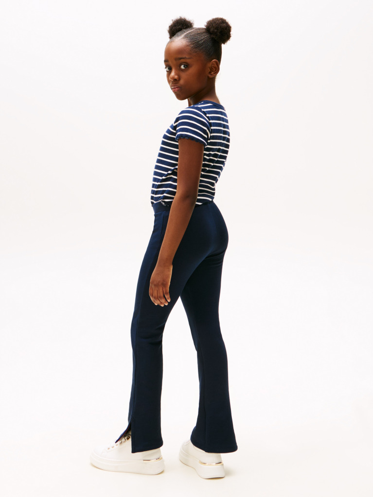 Blue Varsity Skinny Flared Leggings  Girls