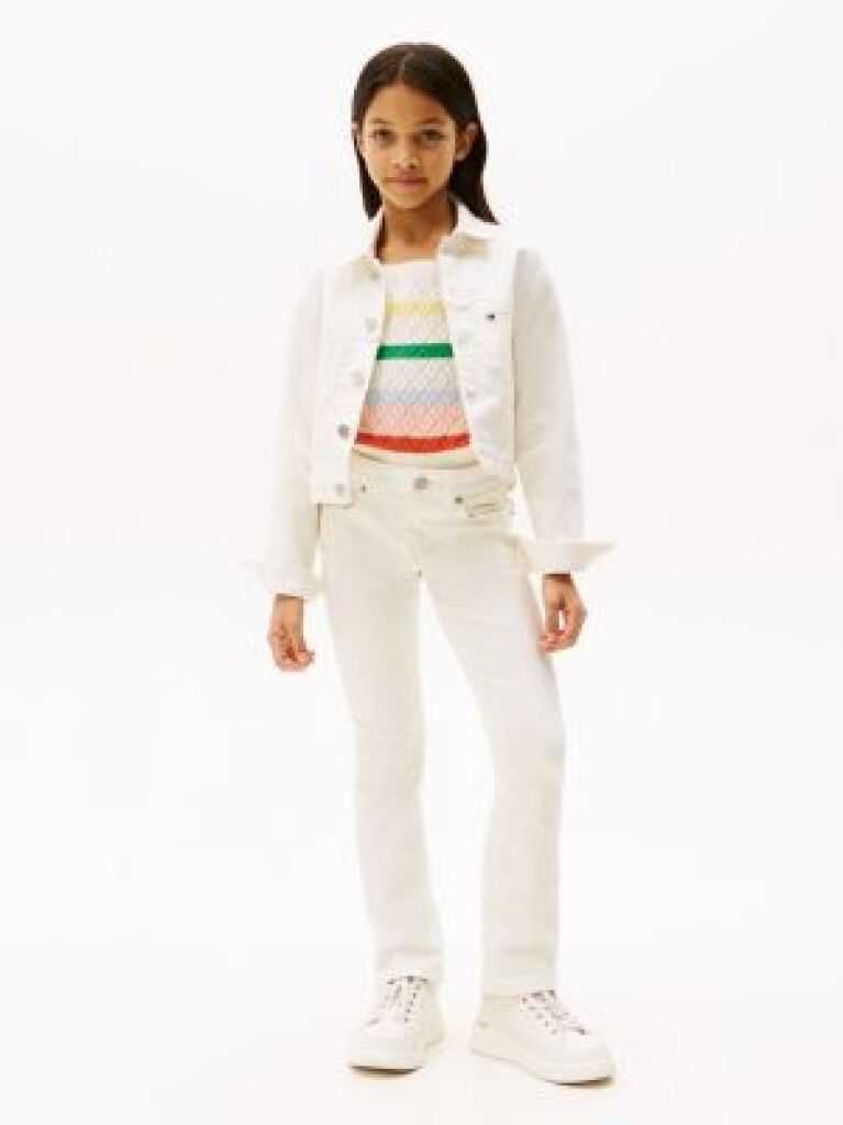 White White Flared Jeans  Girls
