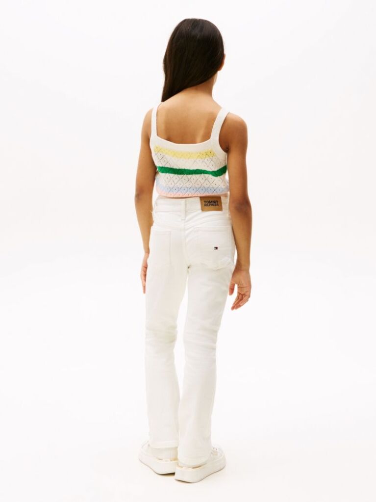 White White Flared Jeans  Girls