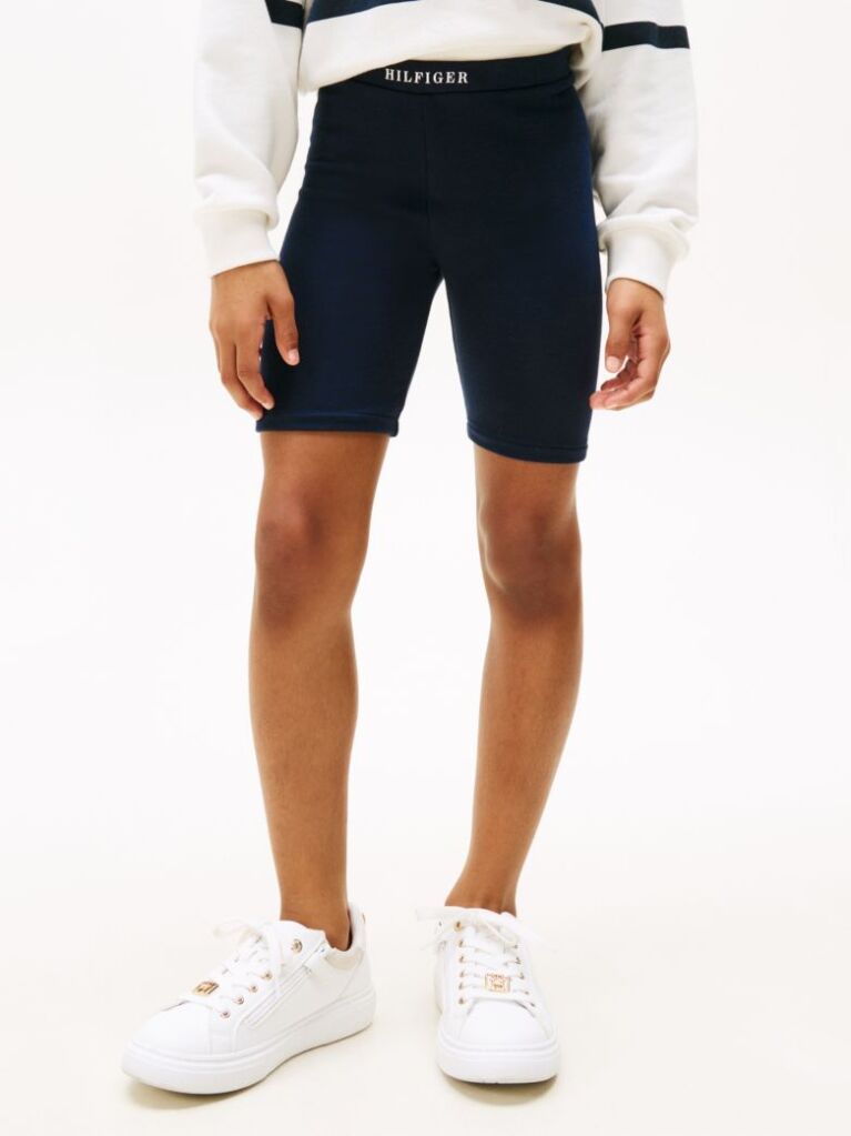 Blue Skinny Cycle Shorts  Girls