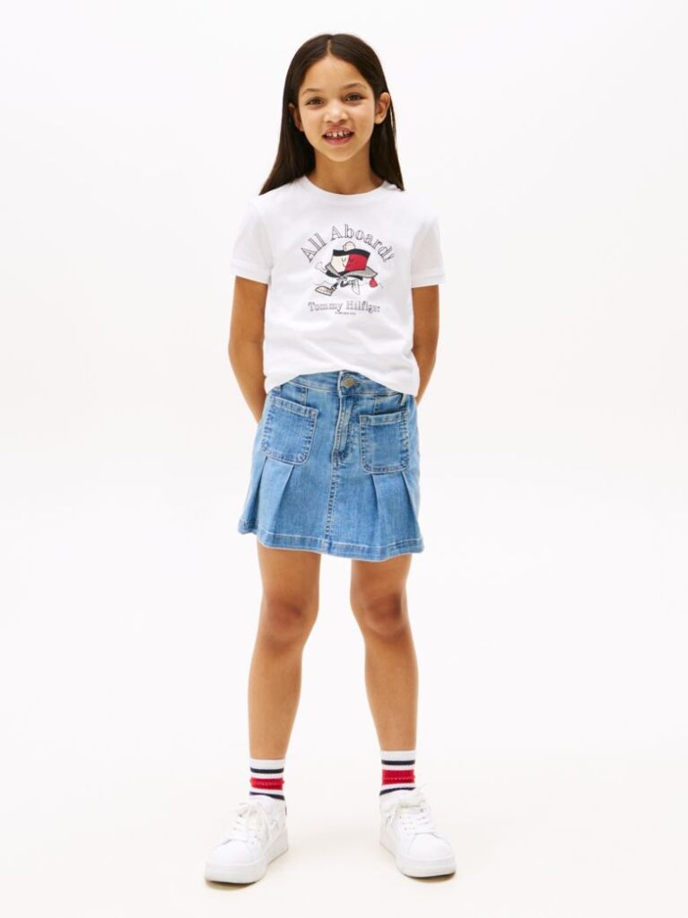 White Flag Character T-Shirt  Girls