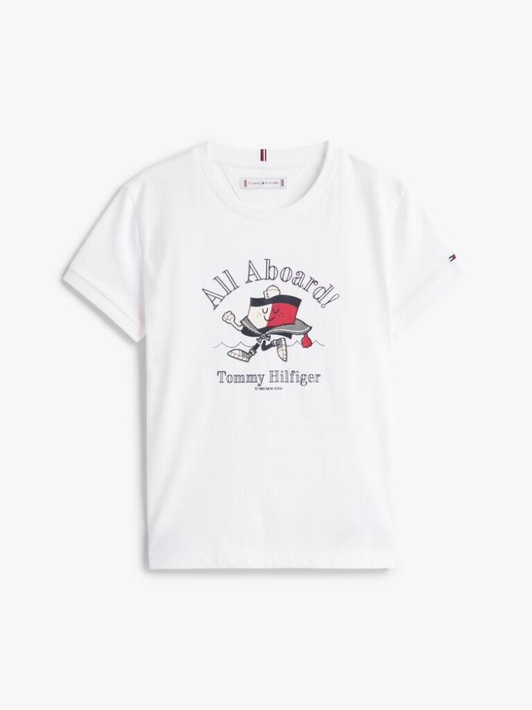 White Flag Character T-Shirt  Girls