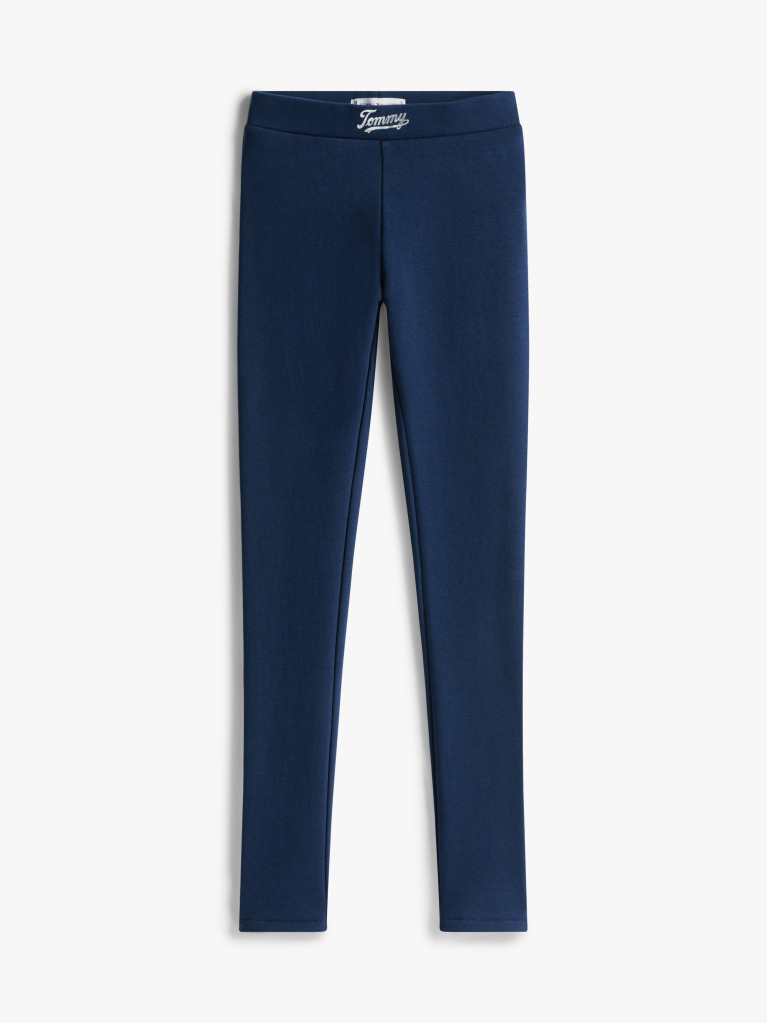 Blue Logo Full Length Leggings  Girls