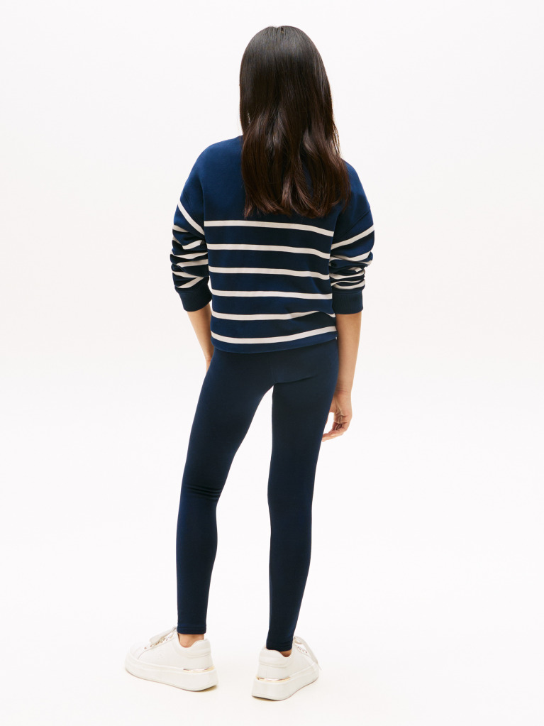 Blue Logo Full Length Leggings  Girls