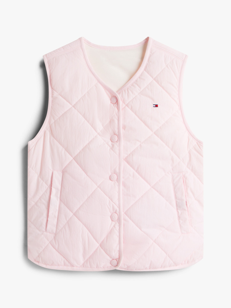 Multi Reversible Quilted Vest  Girls