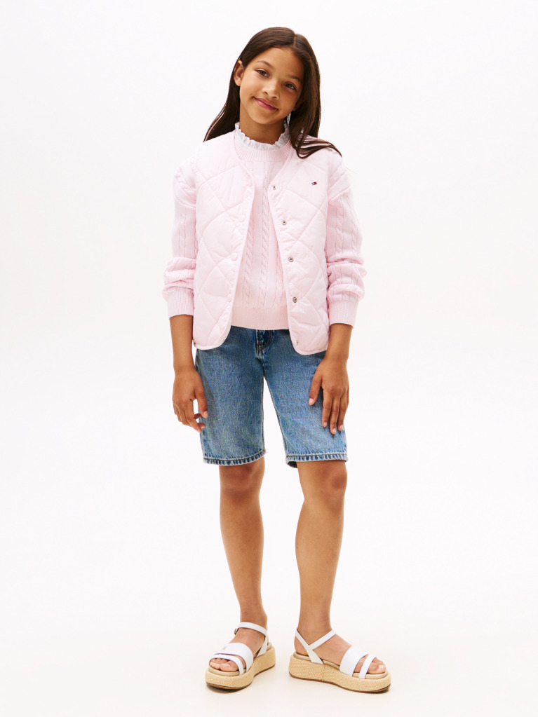 Multi Reversible Quilted Vest  Girls