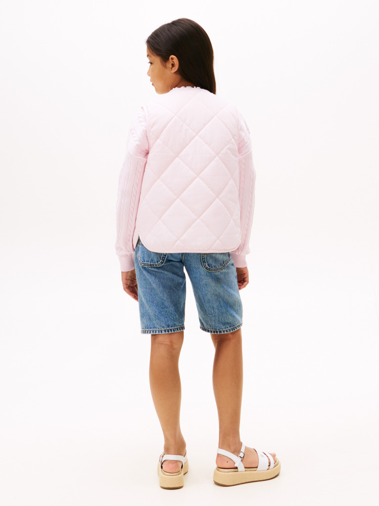 Multi Reversible Quilted Vest  Girls