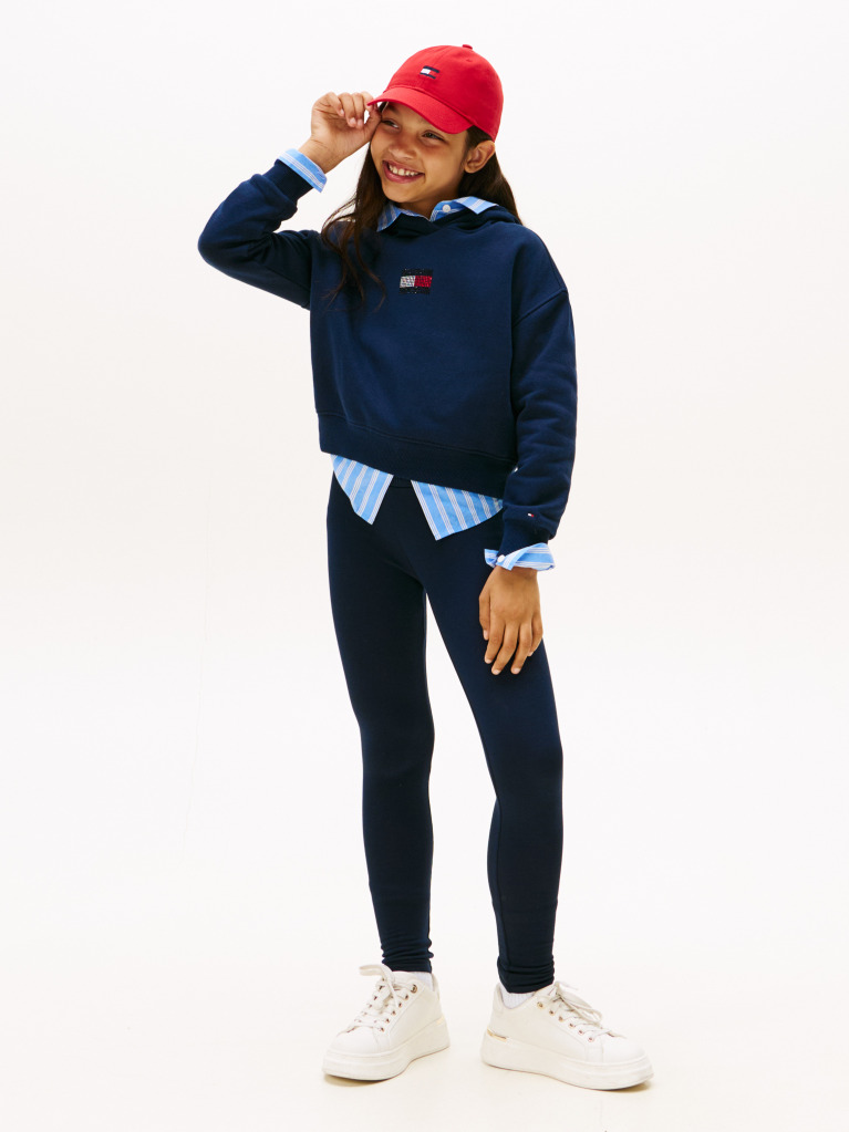 Blue Diamanté Flag Skinny Full Length Leggings  Girls