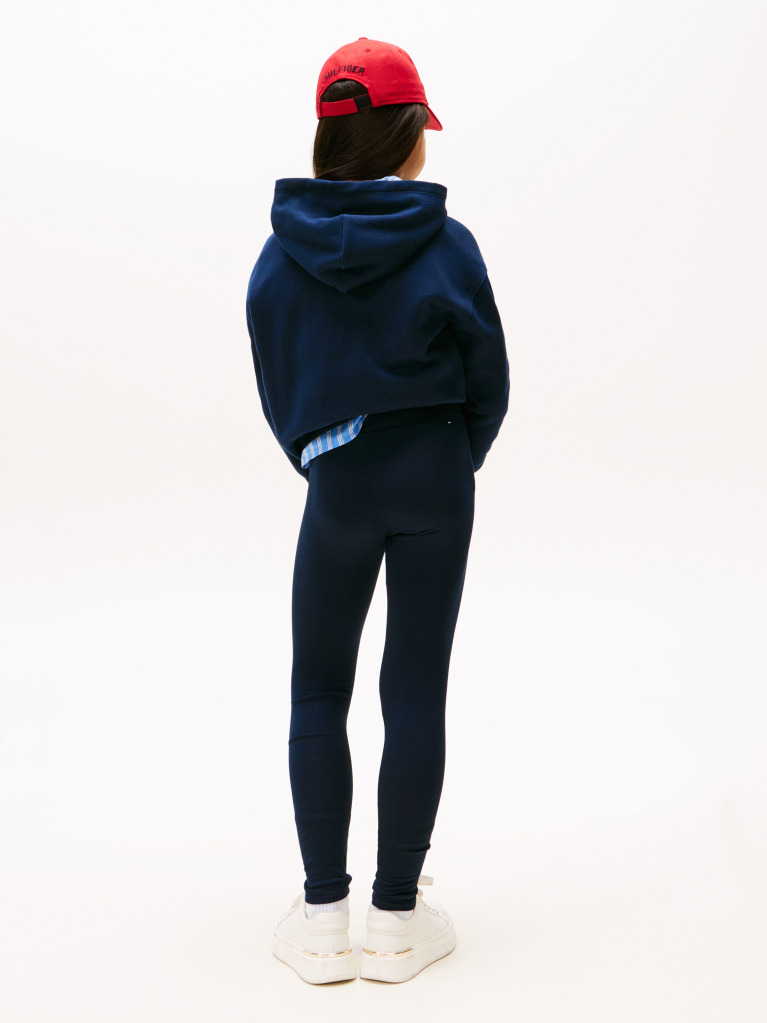 Blue Diamanté Flag Skinny Full Length Leggings  Girls