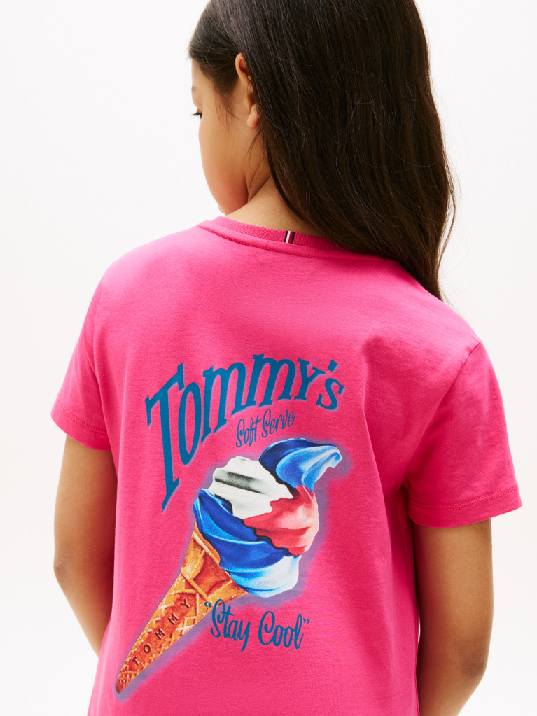 Pink Back Graphic T-Shirt  Girls
