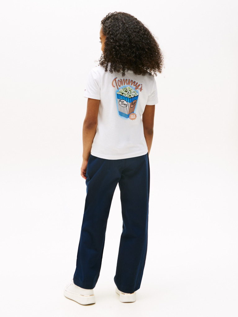 White Back Graphic T-Shirt  Girls