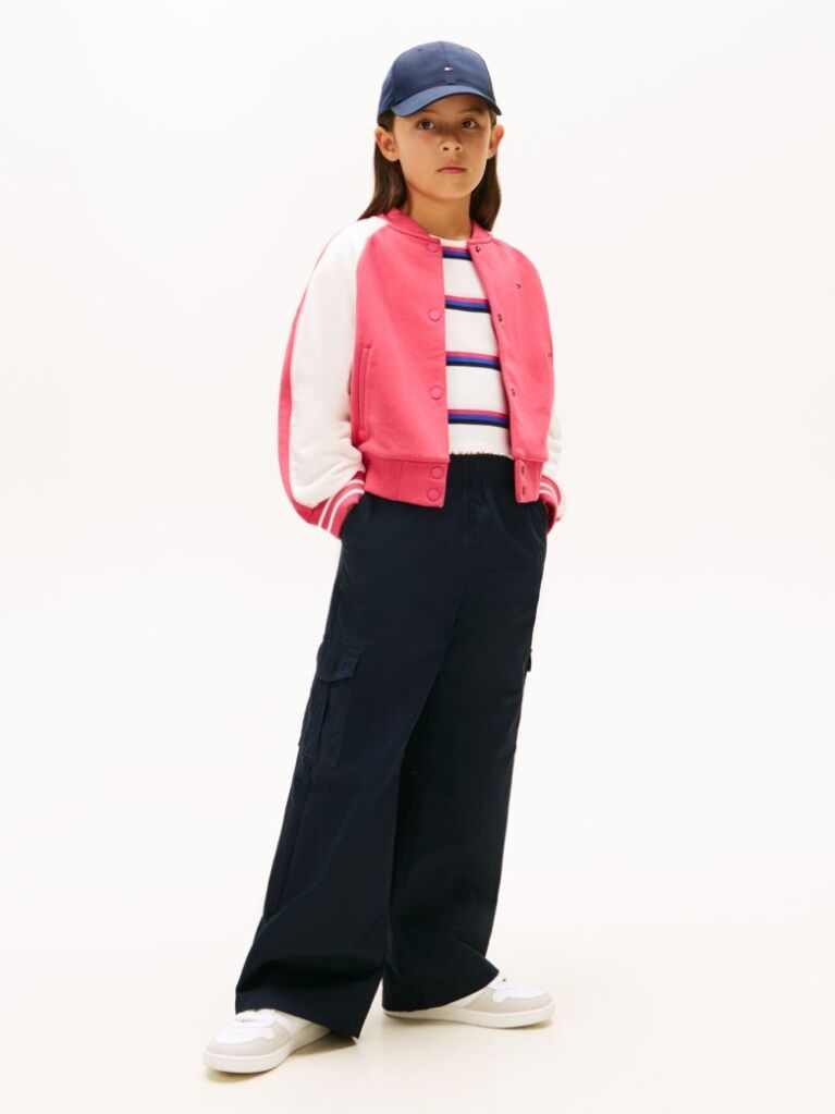 Multi Heritage Flag Rib-Knit Relaxed Jumper  Girls