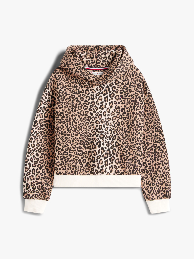 Multi Leopard Hoodie  Girls