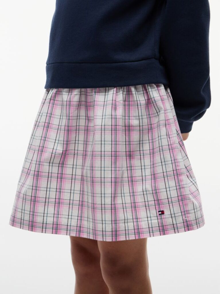 Multi Essential Crest Sweatshirt Dress  Girls
