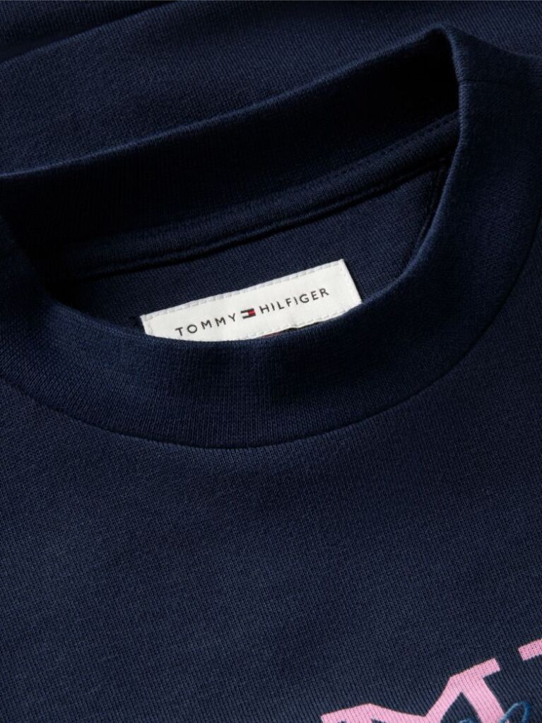 Multi Essential Crest Sweatshirt Dress  Girls