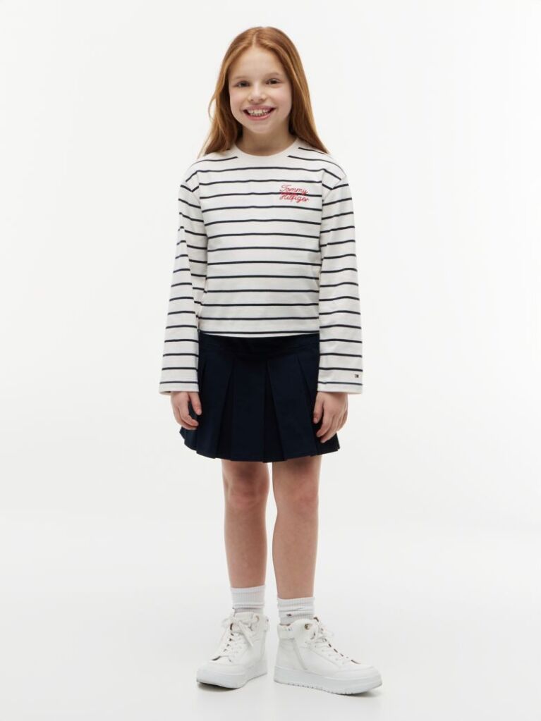 Multi Rope Logo Relaxed Long Sleeve T-Shirt  Girls