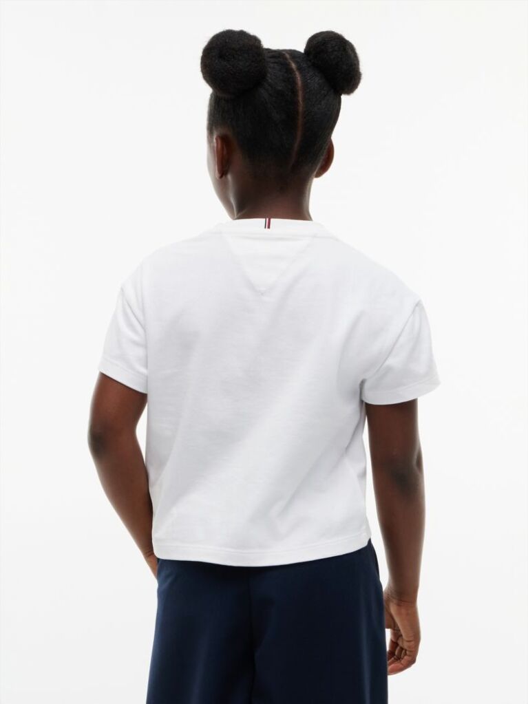 White Peanuts® Flag Graphic Relaxed T-Shirt  Girls
