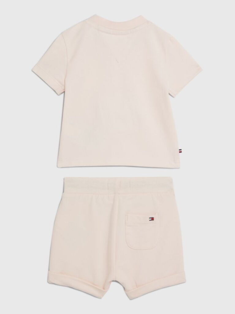 Pink Essential T-Shirt And Shorts Set  Newborn