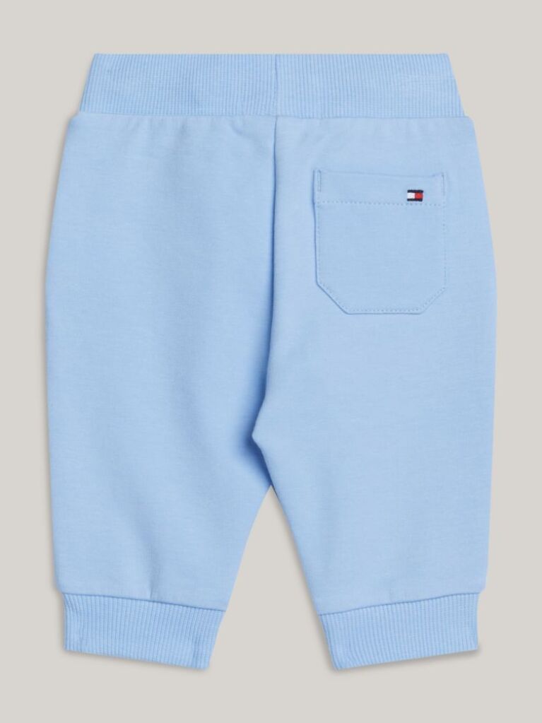Blue Logo Signature Drawstring Cuffed Joggers  Newborn