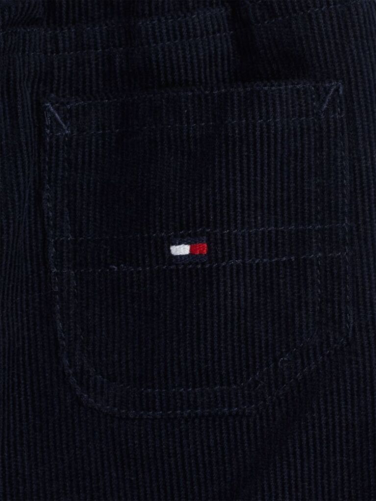 Blue Corduroy Drawstring Cargo Trousers  Newborn