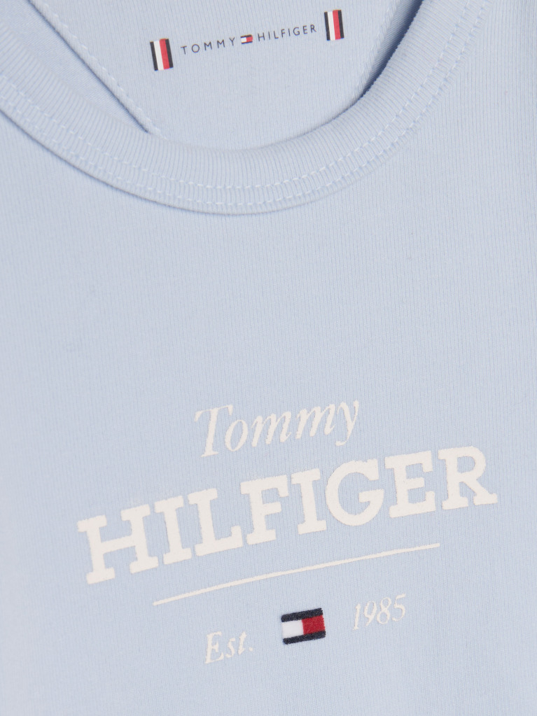 Blue Hilfiger Monotype Long Sleeve Bodysuit  Newborn