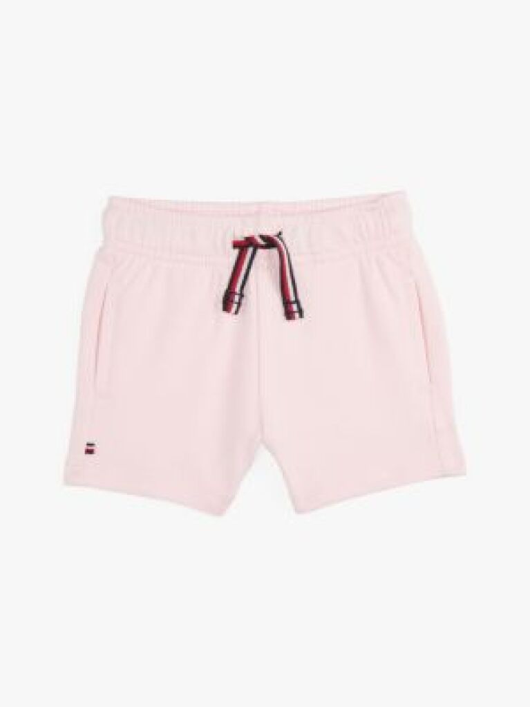 Pink Signature Tape Drawstring Shorts  Newborn