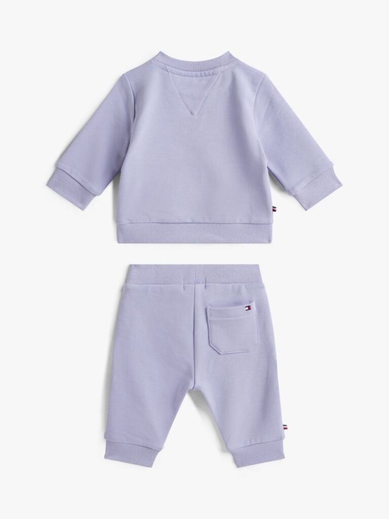 Purple Logo Sweatshirt And Joggers Set  Newborn