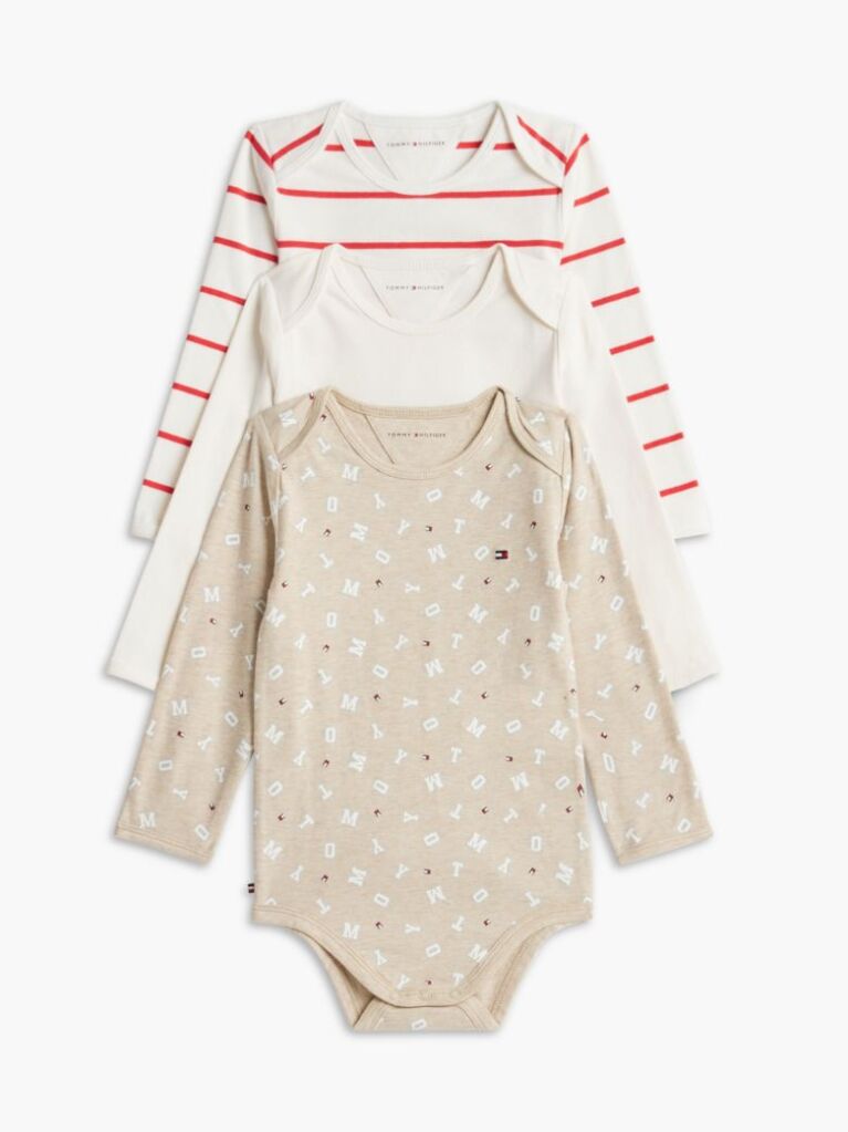 Multi 3-Pack Essential Long Sleeve Bodysuits  Newborn