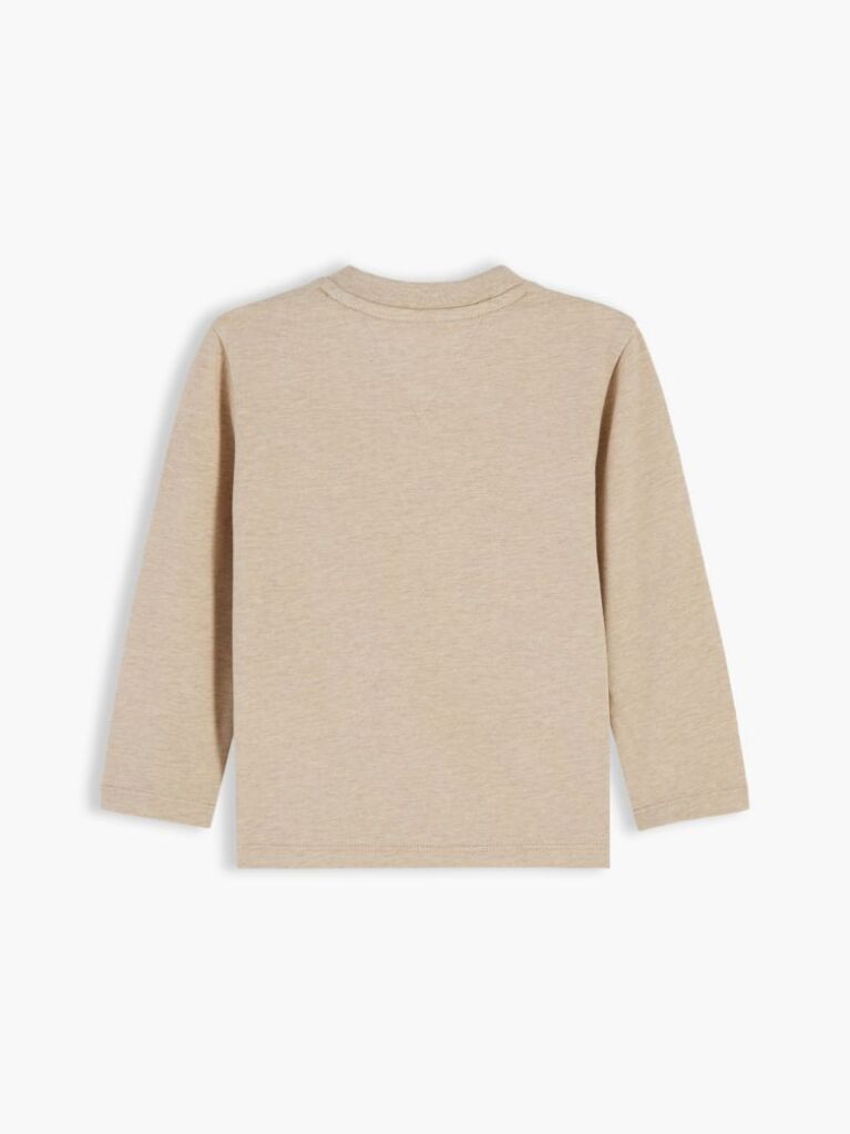 Beige Logo Long Sleeve T-Shirt  Newborn
