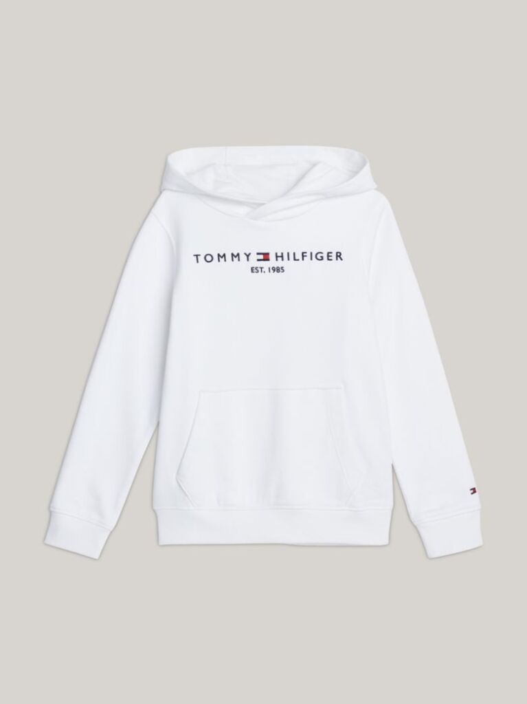 White Essential Logo Hoody  Kids Unisex