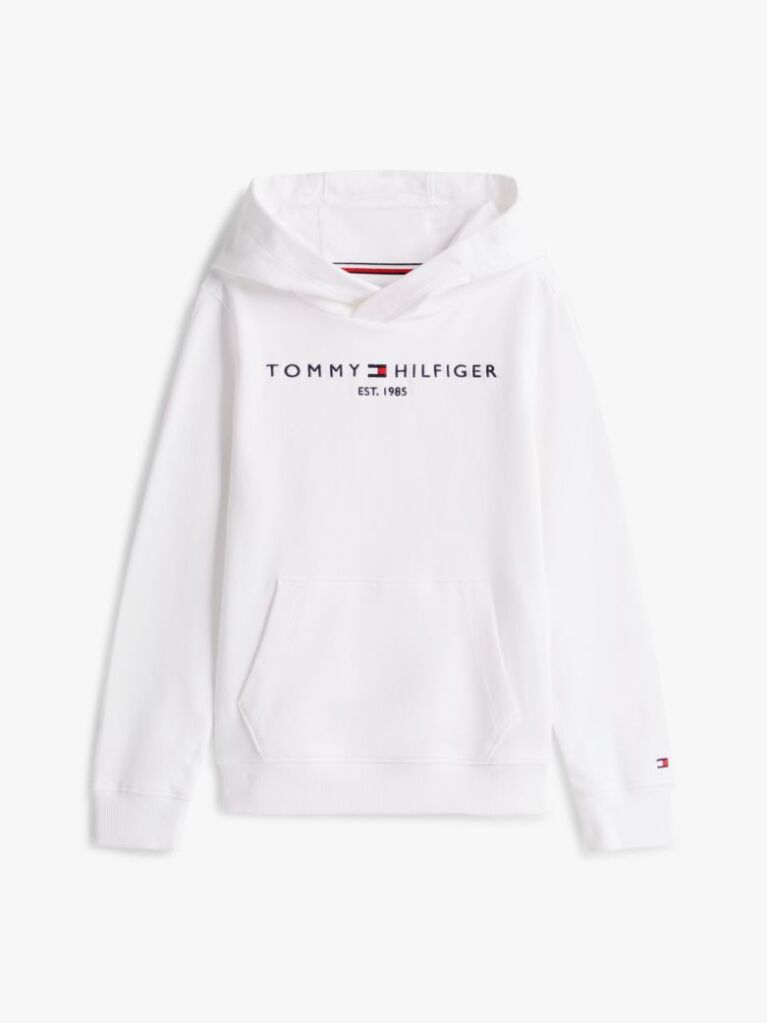 White Essential Logo Hoody  Kids Unisex