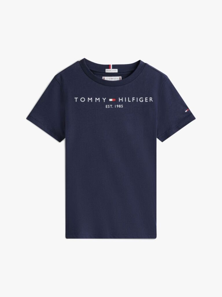 Blue Essential Organic Cotton Logo T-Shirt  Kids Unisex
