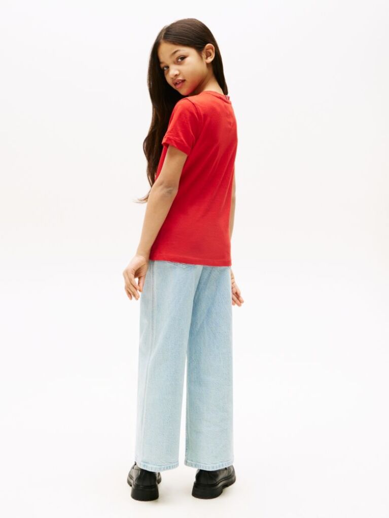 Red Essential Organic Cotton Logo T-Shirt  Kids Unisex